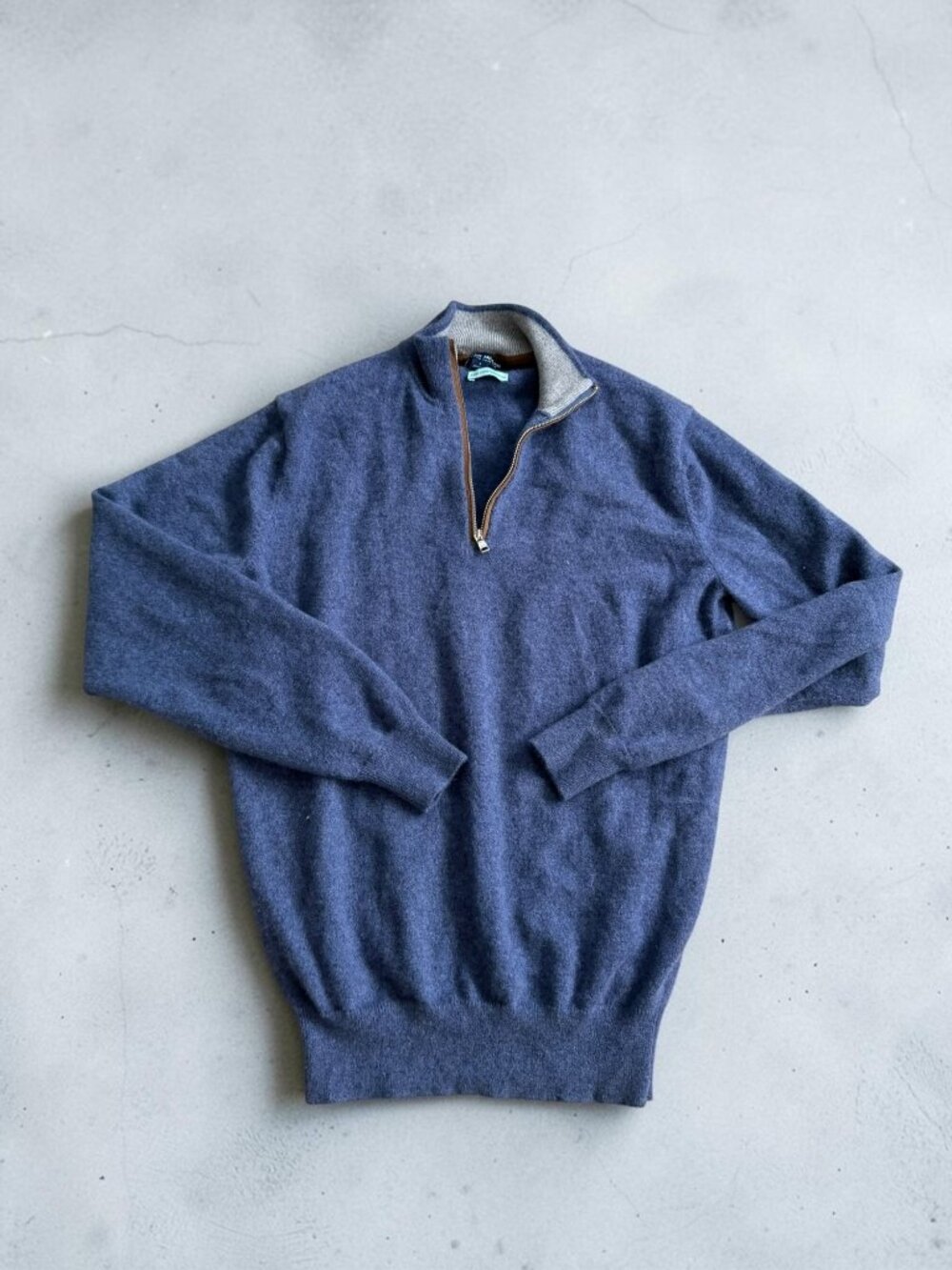 PETER MILLAR Men’s Blue Cashmere Flex Sweater Size Small
